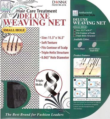 Donna Antibacterial Treatment Deluxe Weaving Net Small Hole #22313 Black