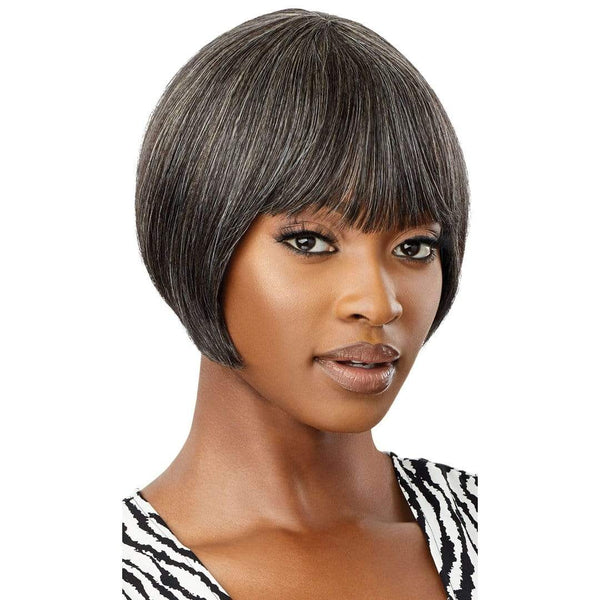 Fab & Fly Gray Glamour Unprocessed Human Hair Wig - Harriet