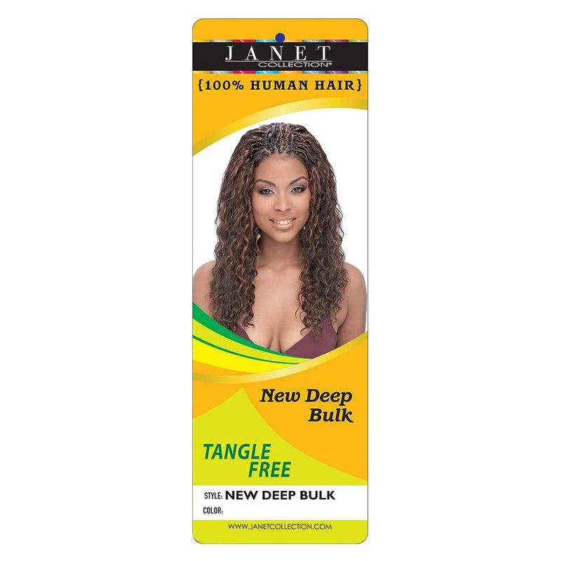 Janet Collection Human Hair Braid - New Deep Bulk 18"