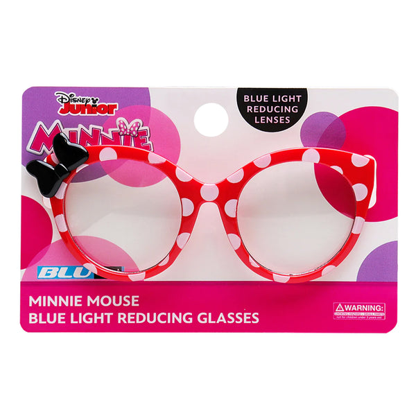 Sun Staches Disney Junior Minnie Mouse Red Polka Dot Blue Light Reducing Glasses