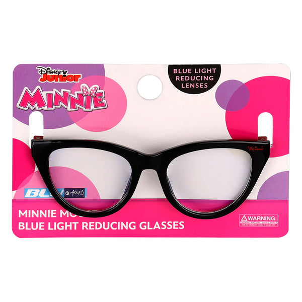 Sun Staches Disney Minnie Mouse Classic Black Cateye Blue Light Reducing Glasses