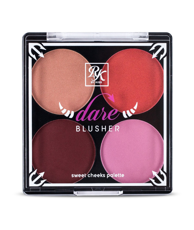 [Ruby Kisses] Bare/Dare Blusher Powder 4 Pan Sweet Cheeks Palette