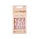 Goldfinger 24 Pcs Press On Toenails-gdt06