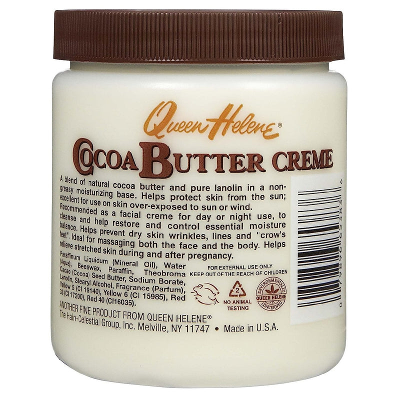 [Queen Helene] Cocoa Butter Creme 15Oz Face & Body Soothes And Softens