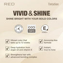 Red By Kiss Tintation Vivid & Shine Permanent Hair Dye-tv999(jet Black)