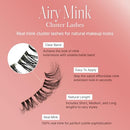 Vluxe Airy Mink Lash Cluster, 100% Real Mink -vac03