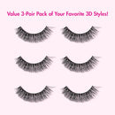 I-envy 3d False Lash, 3 Pairs Fluffy & Wispy Multi-angle-kpeim107