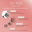 Vluxe Airy Mink Lash Cluster, 100% Real Mink -vac03