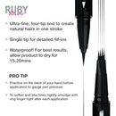 Kiss Ruby Kisses Go Brow Microblading Eyebrow Pen-rsa04(medium Brown)