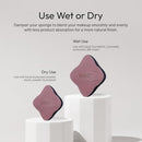 Kiss New York 2 Pcs Fingerblend Cloud Makeup Sponge Set With Vented Case-puf09