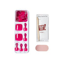 Kiss Impress No Glue Mani 30 Pcs Press On Toenails-imt501y0(rising)