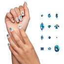 Gold Finger Multi-shape Glue On Nail Art Rhinestones-nar11(tiffany)