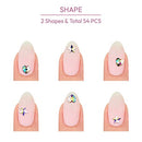 Kiss Gold Finger Crystal Stick-on Jewels - 54 Pcs-soj05(picasso)