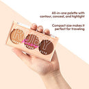 Kiss Ruby Kisses Contour Palette 3-in-1 Contour, Conceal-ctc02(tan To Dark)