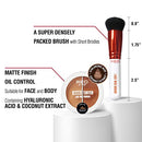 Red By Kiss Lace Wig Brush Tinted Powder Set-wp04