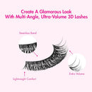 I-envy 3d False Lash, 3 Pairs Fluffy & Wispy Multi-angle-kpeim107
