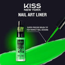 Kiss New York Nail Art Liner, Fast-drying, Slow Drip-nal12(neon Green)