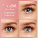 Vluxe Airy Mink Lash Cluster, 100% Real Mink -vac03