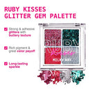 Ruby Kisses Glitter Gem Palette, 4 Shades-ggp04(milky Way)