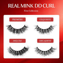 Kiss Vluxe Real Mink Dd Curl Eyelashes, 100% Real Mink-vdm04(decadent)
