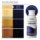 Kiss Express Semi-permanent Hair Color 3.5oz-k97(blue Black)