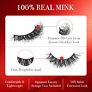 Kiss Vluxe Real Mink Dd Curl Eyelashes, 100% Real Mink-vdm04(decadent)