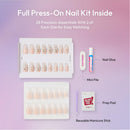 Glitzy 3d Handmade Press On Nail Kit-gfh30(debutante)