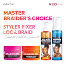 Red By Kiss Braiding Gel Extreme Hold Styler Fixer For Box Braids 1oz-sbe04