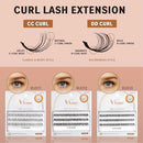 Kiss Vluxe Dd Curl Lash Cluster Eyelash Extensions-vlei13