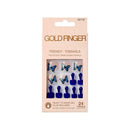 Goldfinger Trendy Press On Fake Toenail Wider Fit-gdtw