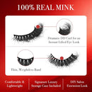 Kiss Vluxe Real Mink Dd Curl Eyelashes, 100% Real Mink-vdm04(decadent)