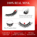 Kiss Vluxe Real Mink Dd Curl Eyelashes, 100% Real Mink-vdm04(decadent)