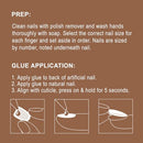 Goldfinger False Nails Kit-gsf12(french Glazed)