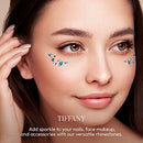 Gold Finger Multi-shape Glue On Nail Art Rhinestones-nar11(tiffany)