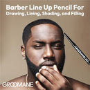 Red Pro Groomane Barber Line Up Pencil-gr44(light Brown)