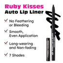 Ruby Kisses Auto Lip Liner Pencil-all07(black, 3pack)