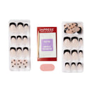 Kiss Impress No Glue Mani 30 Pcs Press On Nails-imm06y0(so Lucky)