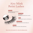 Vluxe Airy Mink False Eyelashes, 100% Real Mink Fake Eye Lash-vam