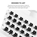 Kiss Vluxe Extended Core Luxe Faux Mink Lash Clusters-ve20