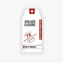 Bare&natural Unprocessed Virgin Human Hair 4x4 Lace Closure - 7a Body Wave 14"