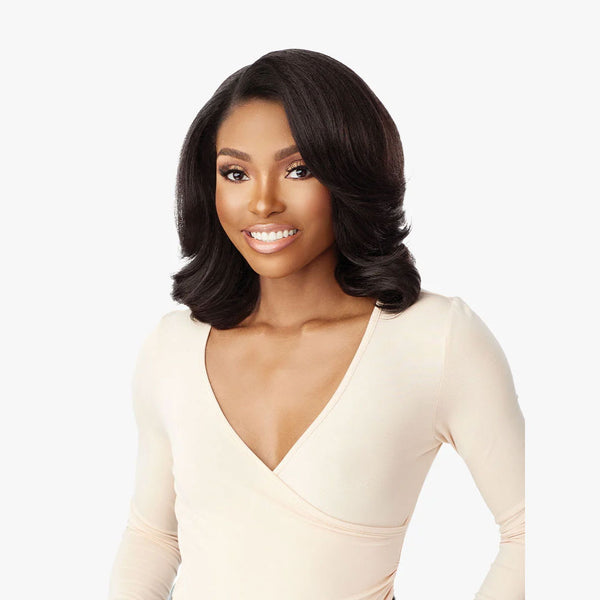 Sensationnel Curls Kinks&co Synthetic Textured Lace Front Wig - 13x6 Kinky Blow Out 12"