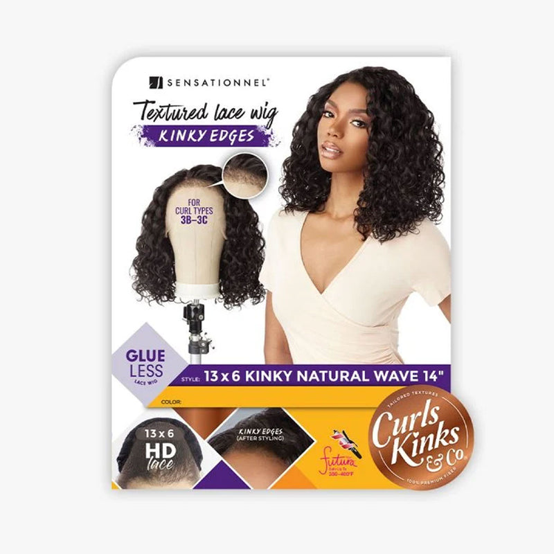 Sensationnel Curls Kinks&co Textured Lace Wig - 13x6 Kinky Natural Wave 14"