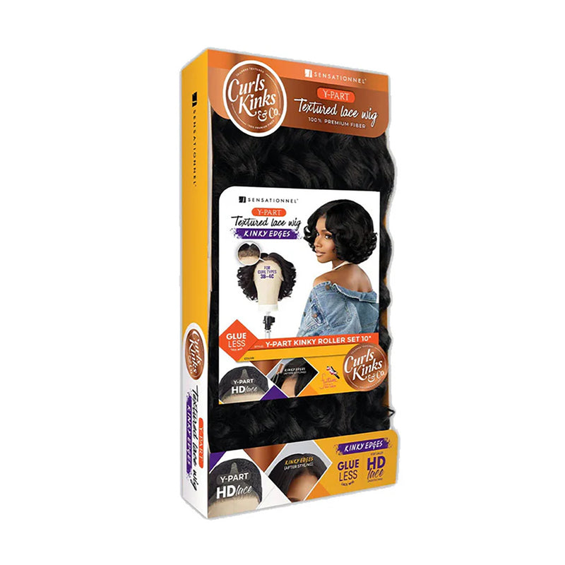 Sensationnel Curls Kinks&co Textured Lace Wig - Y-part Kinky Roller Set 10