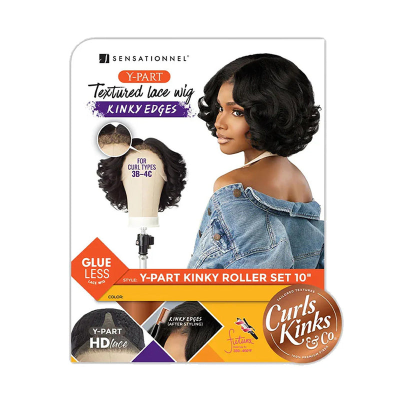 Sensationnel Curls Kinks&co Textured Lace Wig - Y-part Kinky Roller Set 10