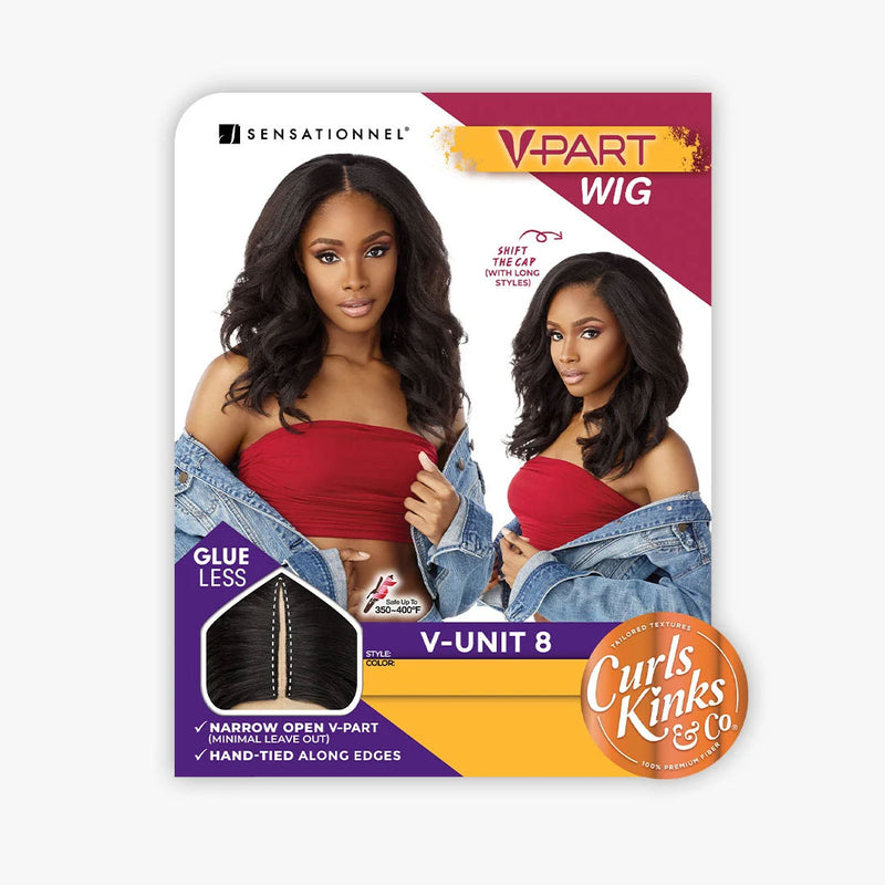 Sensationnel Curls Kinks&co Texured Lace Wig - V-part V-unit 8