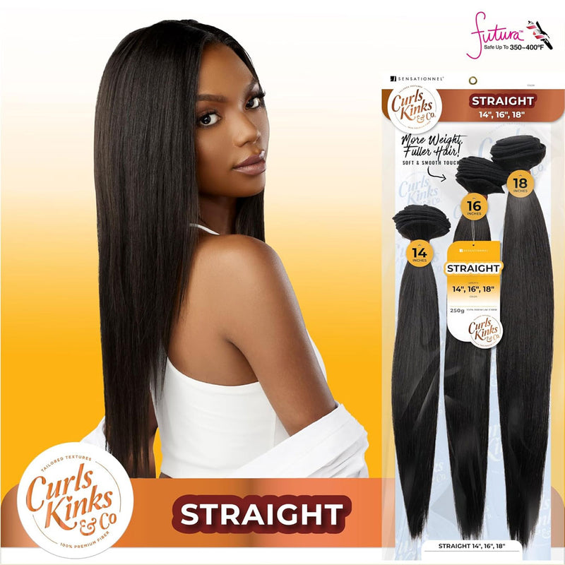 Sensationnel Curls Kinks & Co Premium Synthetic Multi Weave - Straight 14"16"18"