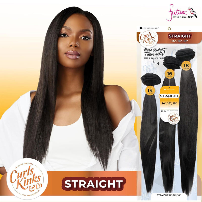 Sensationnel Curls Kinks & Co Premium Synthetic Multi Weave - Straight 14"16"18"
