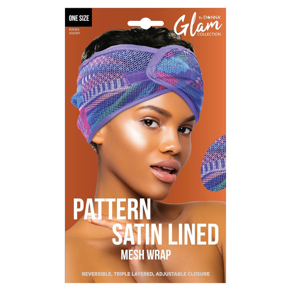 Donna Pattern Satin Lined Mesh Wrap - Assort Pattern