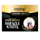 Sensationnel Empire Human Hair Feather Crochet Boho Braids - Deep 12"