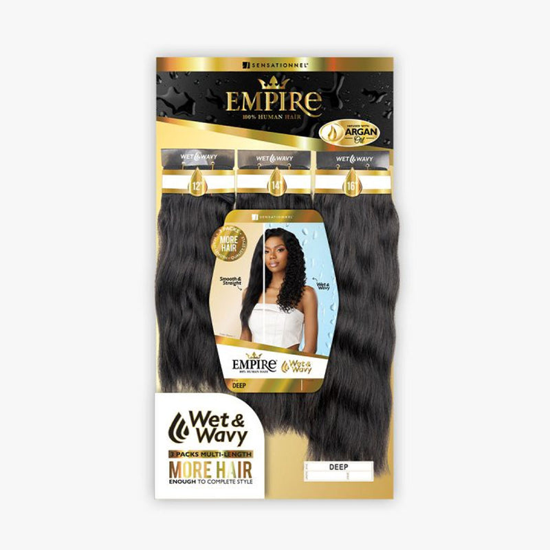 Sensationnel Human Hair Empire Multi Weave Hair - Ww Deep 10"12"14"